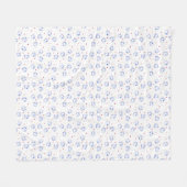 KiniArt Westie Crayon Cuties Fleece Deken (Voorkant (Horizontaal))