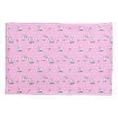 KiniArt Westie Cupcake Roze Pillow Hoesje Kussensloop (Achterkant)