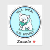 KiniArt Westie Cutie Sticker (Vel)