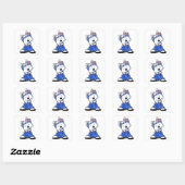 KiniArt Westie Darling in Stippen Vierkante Sticker (Vel)