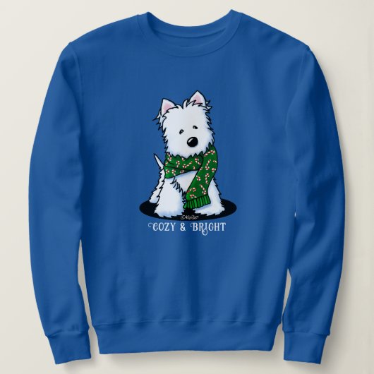 KiniArt Westie Dog Kerstmis Trui (Design voorkant)