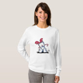 KiniArt Westie Dog Reindeer T-shirt (Voorkant volledig)