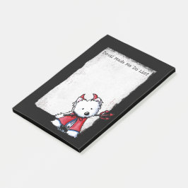 KiniArt Westie Duivel Post-It Notities Post-it® Notes