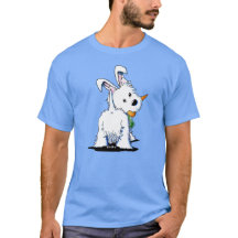 KiniArt Westie Easter Bunny T-Shirt