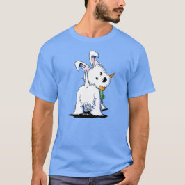 KiniArt Westie Easter Bunny T-Shirt