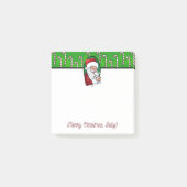 KiniArt Westie en Santa Christmas Post-it Notes (Voorkant)