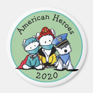 KiniArt Westie First Responders Magneet