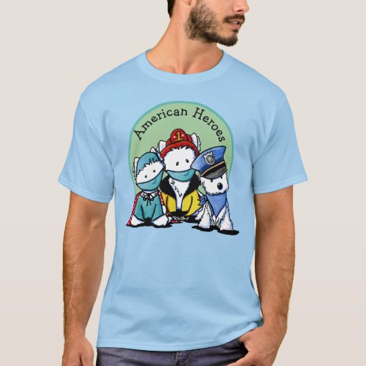 KiniArt Westie First Responders T-shirt (Voorkant)