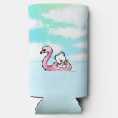 KiniArt Westie Flamingo Floaty Koeler (Achterkant)