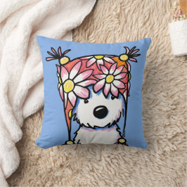 KiniArt Westie Floral Pet Kussen