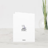 KiniArt Westie Floral Pet Note Card Bedankkaart (Achterkant)