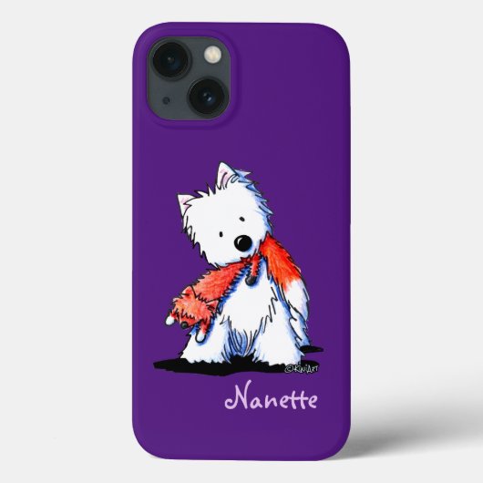 KiniArt Westie Fox Lover Case-Mate iPhone Case (Achterkant)