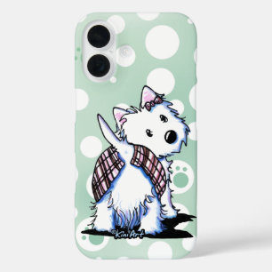 KiniArt Westie gekleed tot Kilt iPhone 16 Hoesje