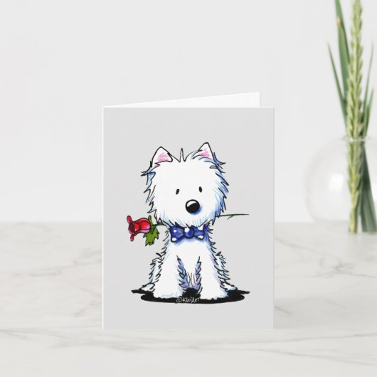 KiniArt Westie Gent Kaart (Voorkant)