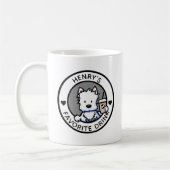 KiniArt Westie gepersonaliseerde mok (Links)
