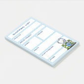 KiniArt Westie Grocery Winkellijst Post-it® Notes (Schuin)