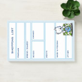 KiniArt Westie Grocery Winkellijst Post-it® Notes (Kantoor)