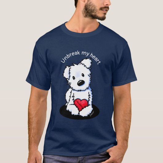 KiniArt Westie Hart T-shirt (Voorkant)