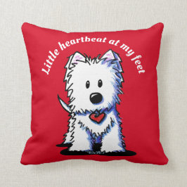 KiniArt Westie Heartbeat Kussen