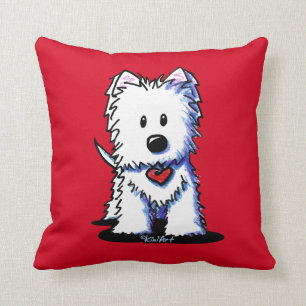 KiniArt Westie Heartbeat Kussen