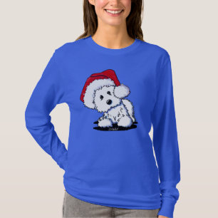 KiniArt Westie-hond SANTA BABY T-shirt
