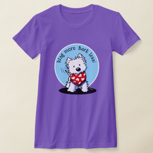 KiniArt Westie Hond T-shirt (Laagn)