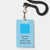 KiniArt Westie ID Badge (Achterkant met lanyard)