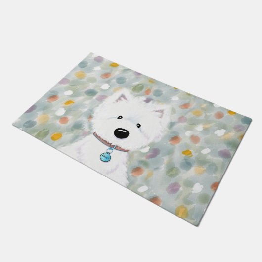 KiniArt Westie Impression Deurmat (Schuin)