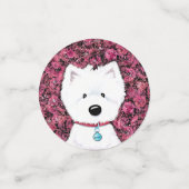 KiniArt Westie Impressions Floral Confetti (Kleine voorkant)