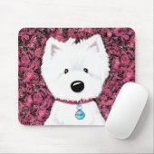 KiniArt Westie Impressions Floral Muismat (Met muis)