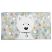 KiniArt Westie Impressions Kussensloop (Voorkant-Rechts)