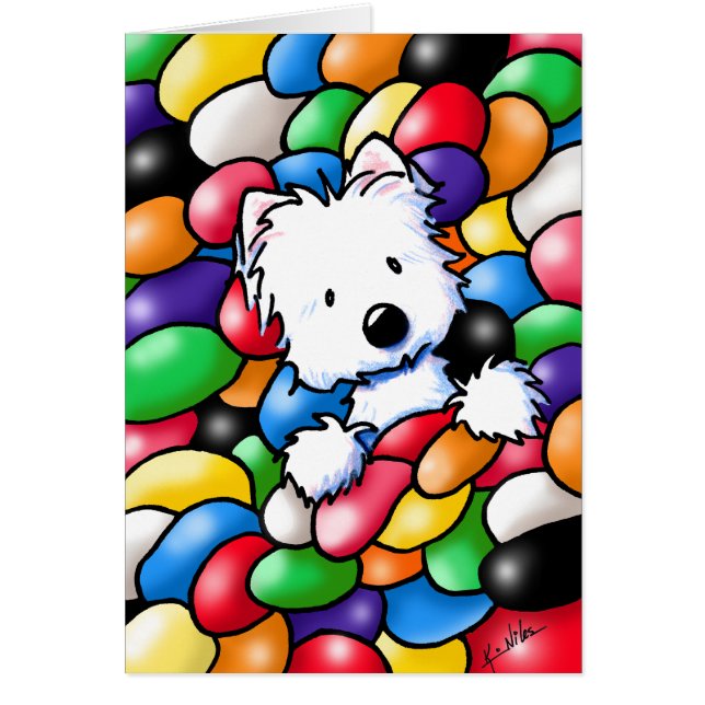 KiniArt Westie Jelly Bean (Voorkant)
