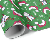 KiniArt Westie-kerstcadeautje Cadeaupapier (Rol Hoek)
