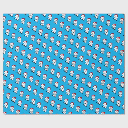 KiniArt Westie-kerstinpakpapier Cadeaupapier (Vlak)
