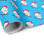 KiniArt Westie-kerstinpakpapier Cadeaupapier (Rol Hoek)