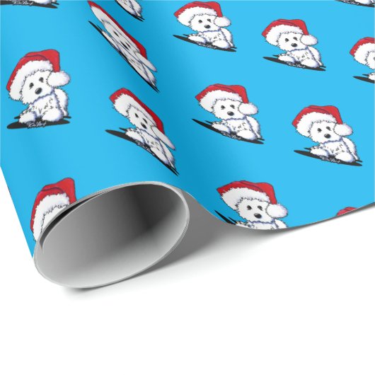 KiniArt Westie-kerstinpakpapier Cadeaupapier (Rol Hoek)