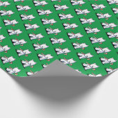 KiniArt Westie-kerstinpakpapier Cadeaupapier (Hoek)