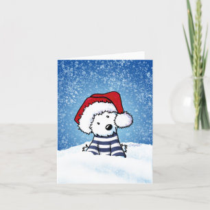 KiniArt Westie-kerstkaart Feestdagen Kaart