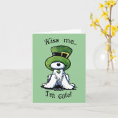 KiniArt Westie KUST ME Kaart (Gele Bloem)