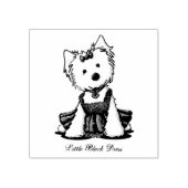 KiniArt Westie LBD Rubberstempel (Afrduk)