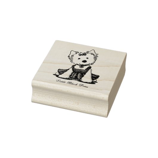 KiniArt Westie LBD Rubberstempel (Stempel)