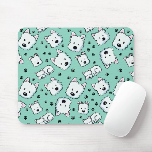 KiniArt Westie Liefhebber Muismat (Met muis)