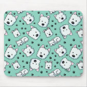 KiniArt Westie Liefhebber Muismat (Voorkant)