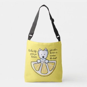 KiniArt Westie Life Lemons Crossbody Tas