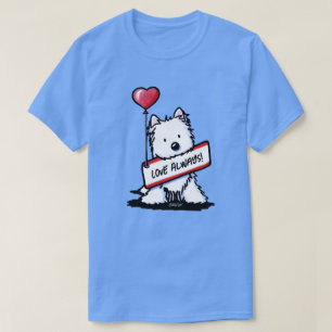 KiniArt Westie Love Altijd T-Shirt