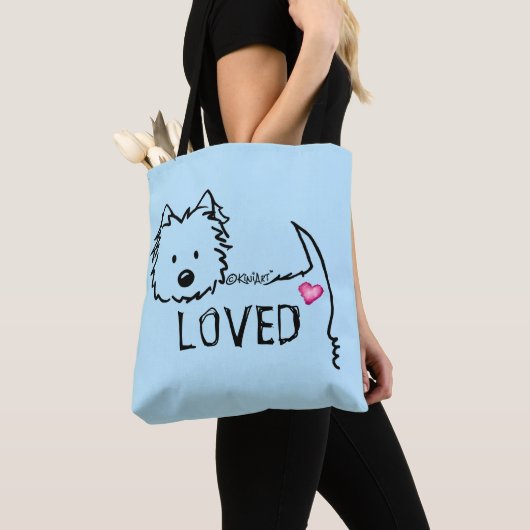 KiniArt Westie LOVED Tote Bag (Dichtbij)