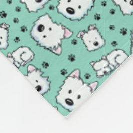 KiniArt Westie Lover Fleece Deken