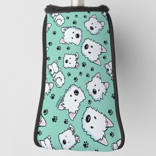 KiniArt Westie Lover Golfheadcover (Draai 90)