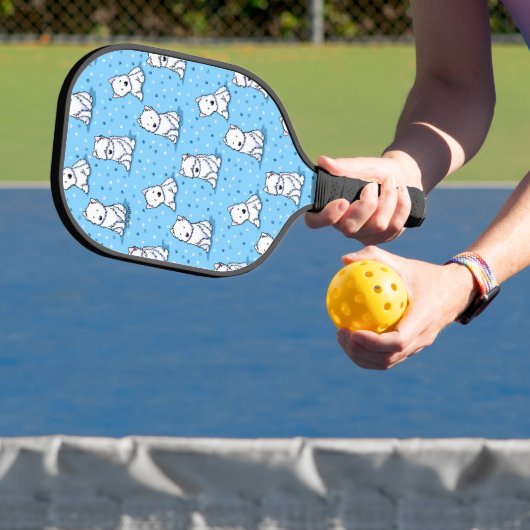 KiniArt Westie Lover Pickleball Paddle (Insitu)