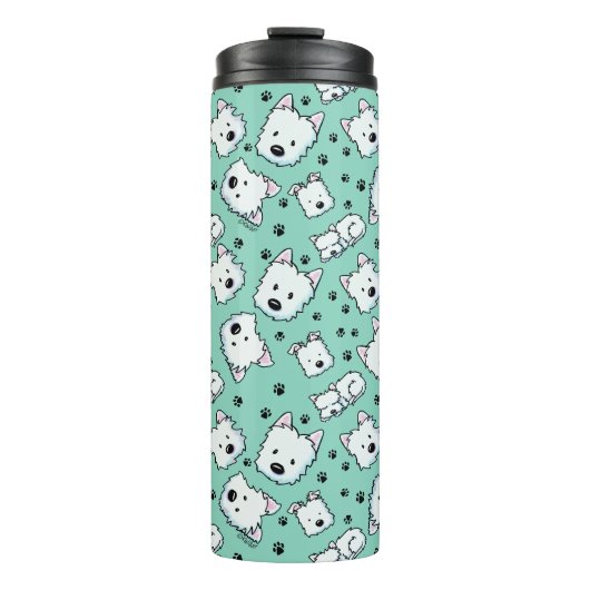 KiniArt Westie Lover Thermosbeker (Voorkant)